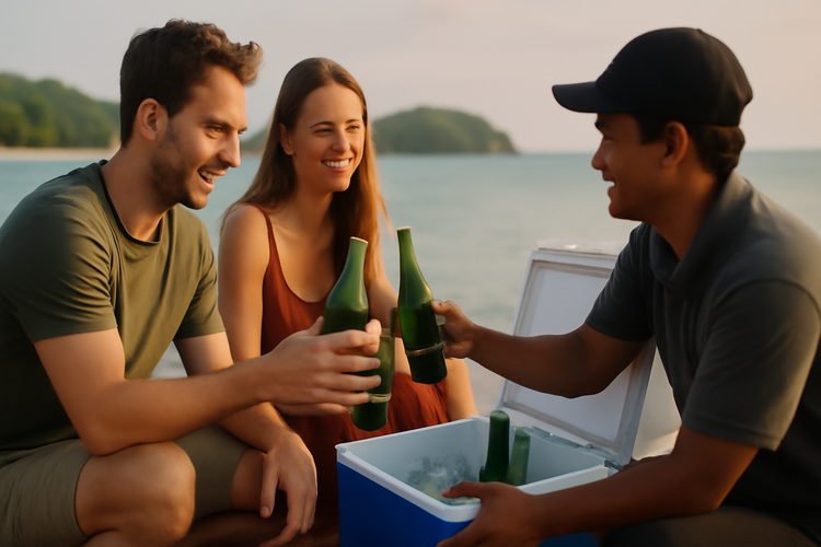 Cool Box Drinks Provided! Stay Refreshed with Lombok Drivers