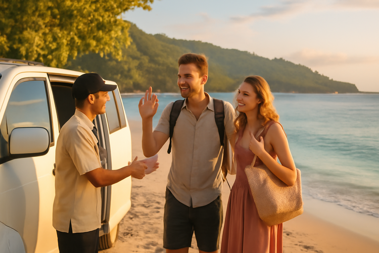 Hotel to Beach Transfer Lombok Driver Your Easy Island Transport